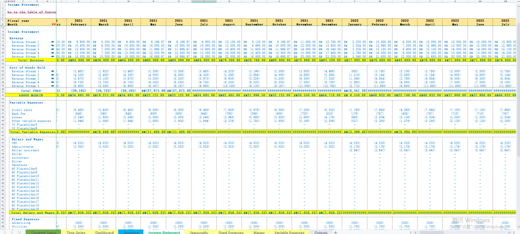 图片[5]-Scenarios Analysis in Financial Model for Excel Template--Excel模板财务模型中的场景分析-趋势跟踪之道Pro