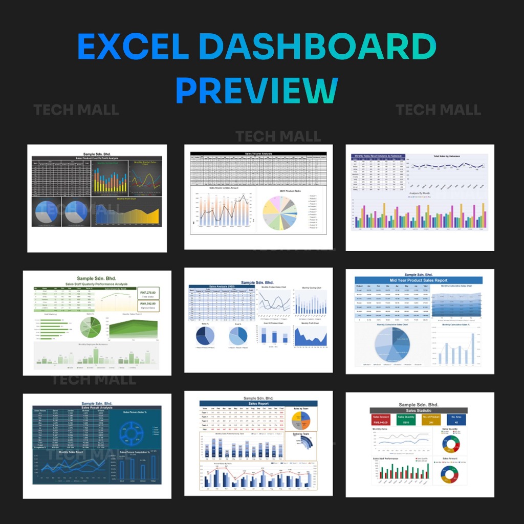 图片[7]-50 Excel Sales Report & Analysis Dashboard Templates Full Excel editable (A4 Format, Editable)-趋势跟踪之道Pro