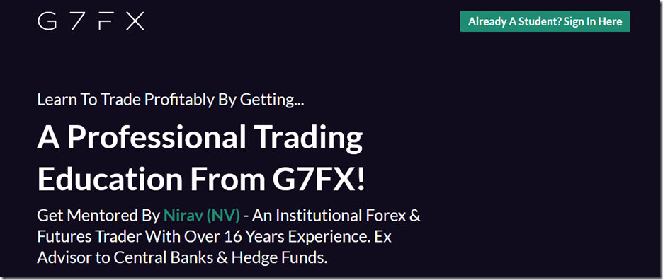 G7FX – Foundation Course-趋势跟踪之道Pro