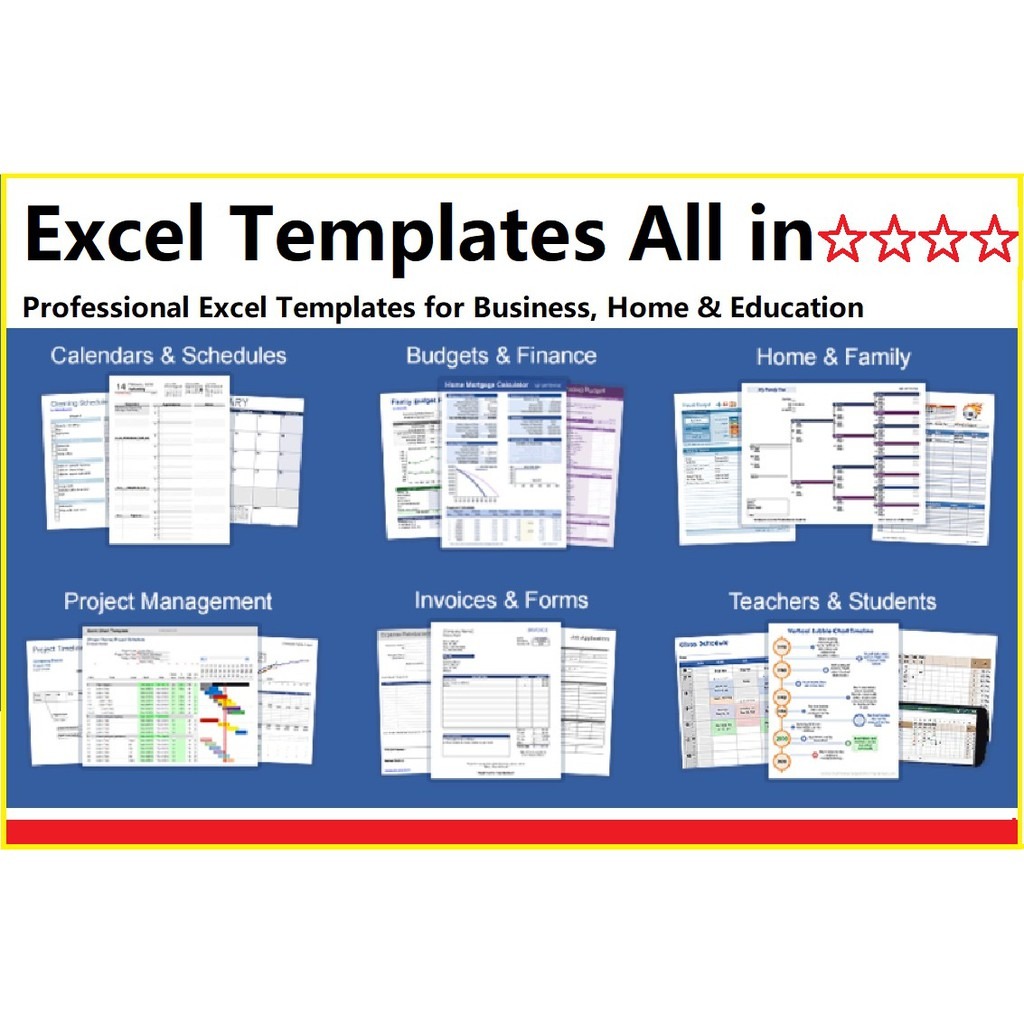 ALL-IN-ONE EXCEL TEMPLATES MS OFFICE : VALUE PACK, MUST BUY Now include 2023 Calendar-趋势跟踪之道Pro