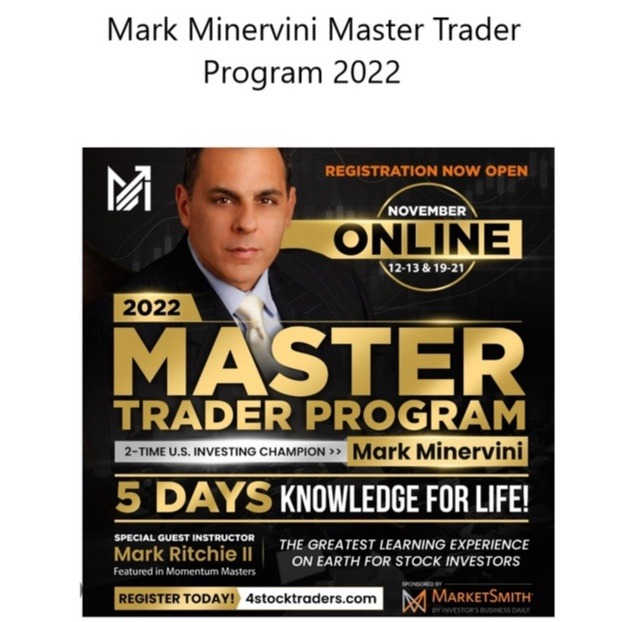 Mark Minervini Master Trader Program 2022 中英字幕机翻-趋势跟踪之道Pro