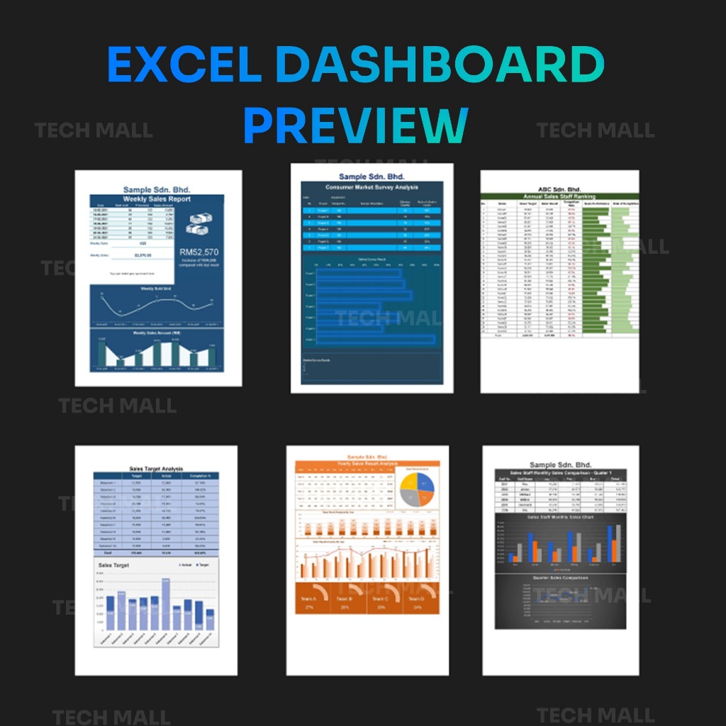 图片[4]-50 Excel Sales Report & Analysis Dashboard Templates Full Excel editable (A4 Format, Editable)-趋势跟踪之道Pro