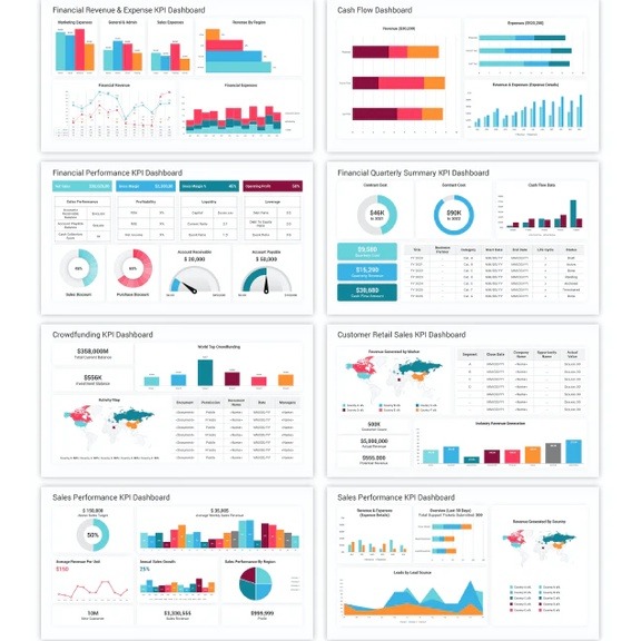 图片[4]-KPI Dashboard PowerPoint Template Diagrams | Excel Edit-趋势跟踪之道Pro