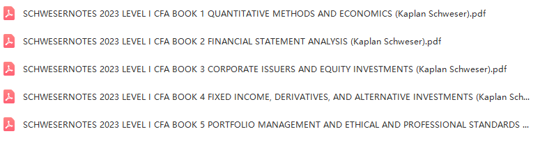 图片[2]-Schwesnernotes 2023 Level 1 CFA-趋势跟踪之道Pro