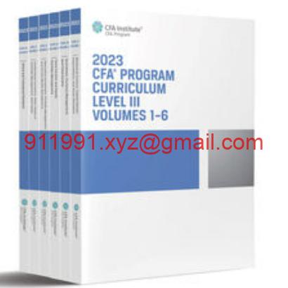 CFA 2023 Program Curriculum Level 3 Volume 1-6-趋势跟踪之道Pro