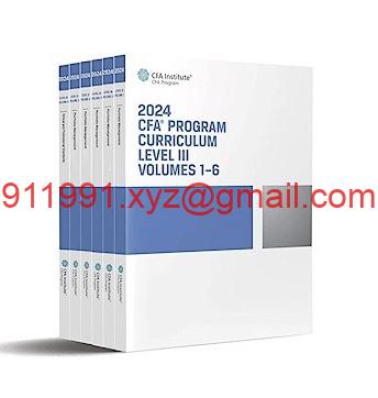 CFA 2024 Program Curriculum Level 3 Volume 1-6-趋势跟踪之道Pro