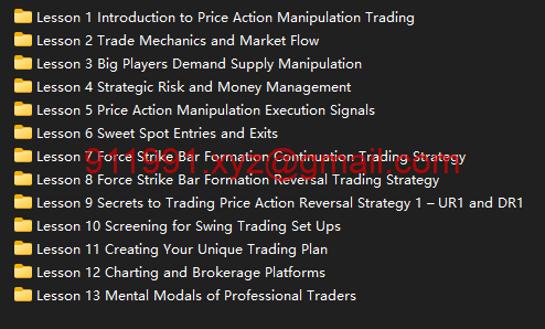 图片[1]-Piranha Profits – Price Action Manipulation Course Level 1-趋势跟踪之道Pro