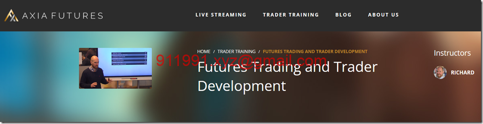 Axia Futures – Futures Trading and Trader Development-趋势跟踪之道Pro