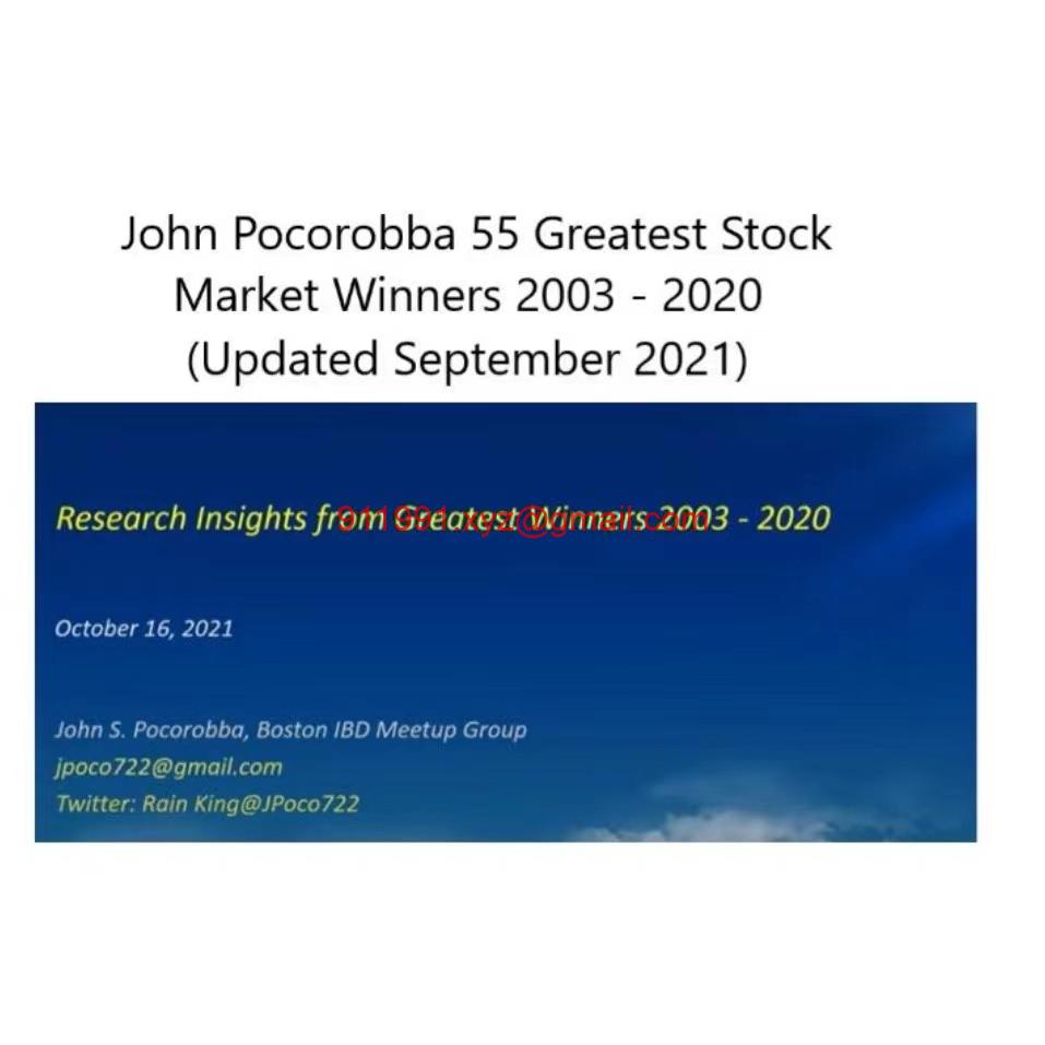 John Pocorobba - 55 Greatest Stock Market Winners 2003 - 2020-趋势跟踪之道Pro